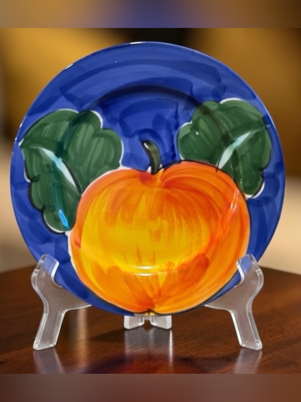 Vintage Bellini Piu Hand Painted Made In Italy Colorful Ceramic Serving Platter